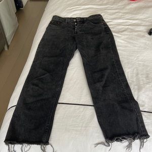 Straight leg high waisted Zara jeans